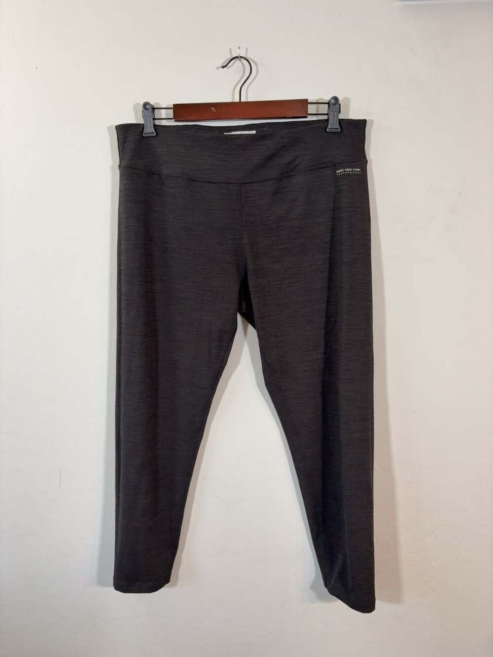 Marc New York Performance Charcoal Grey Heathered Crop Leggings XXL